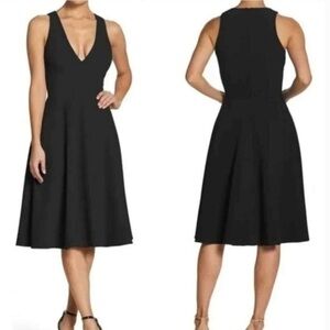 Dress the Population Catalina Black Fit & Flare Cocktail Dress Size S NWOT